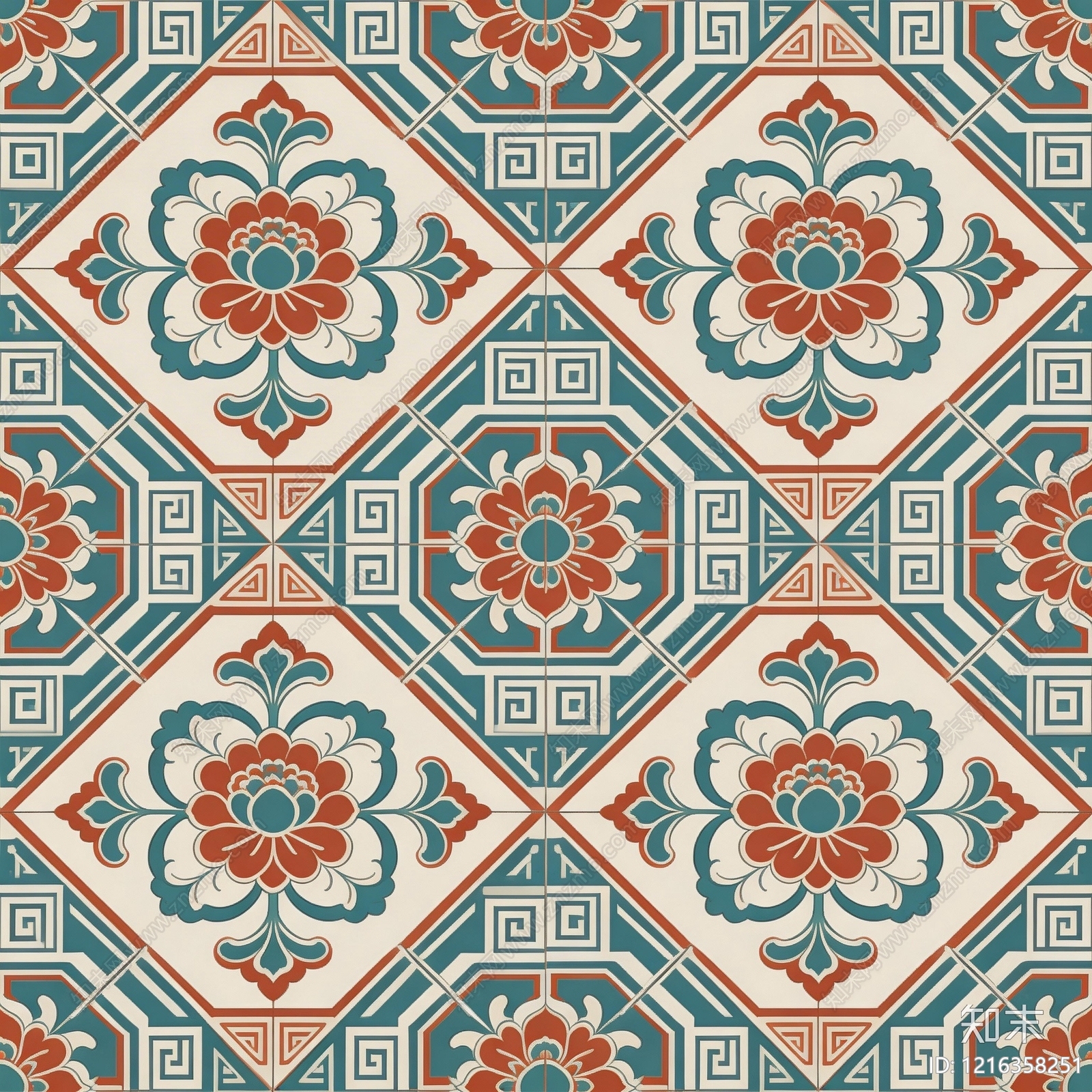 花纹砖贴图下载【ID:1216358251】