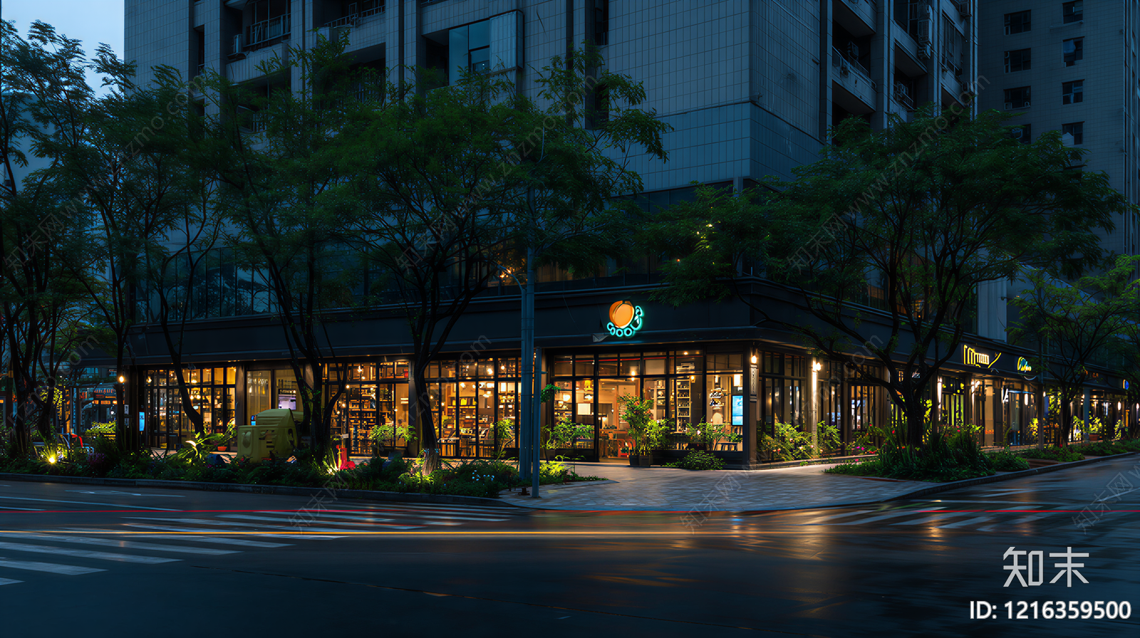 街道外景贴图下载【ID:1216359500】