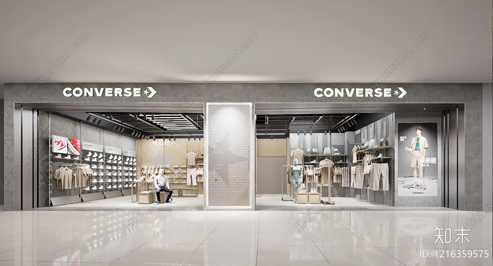 现代商铺贴图下载【ID:1216359575】