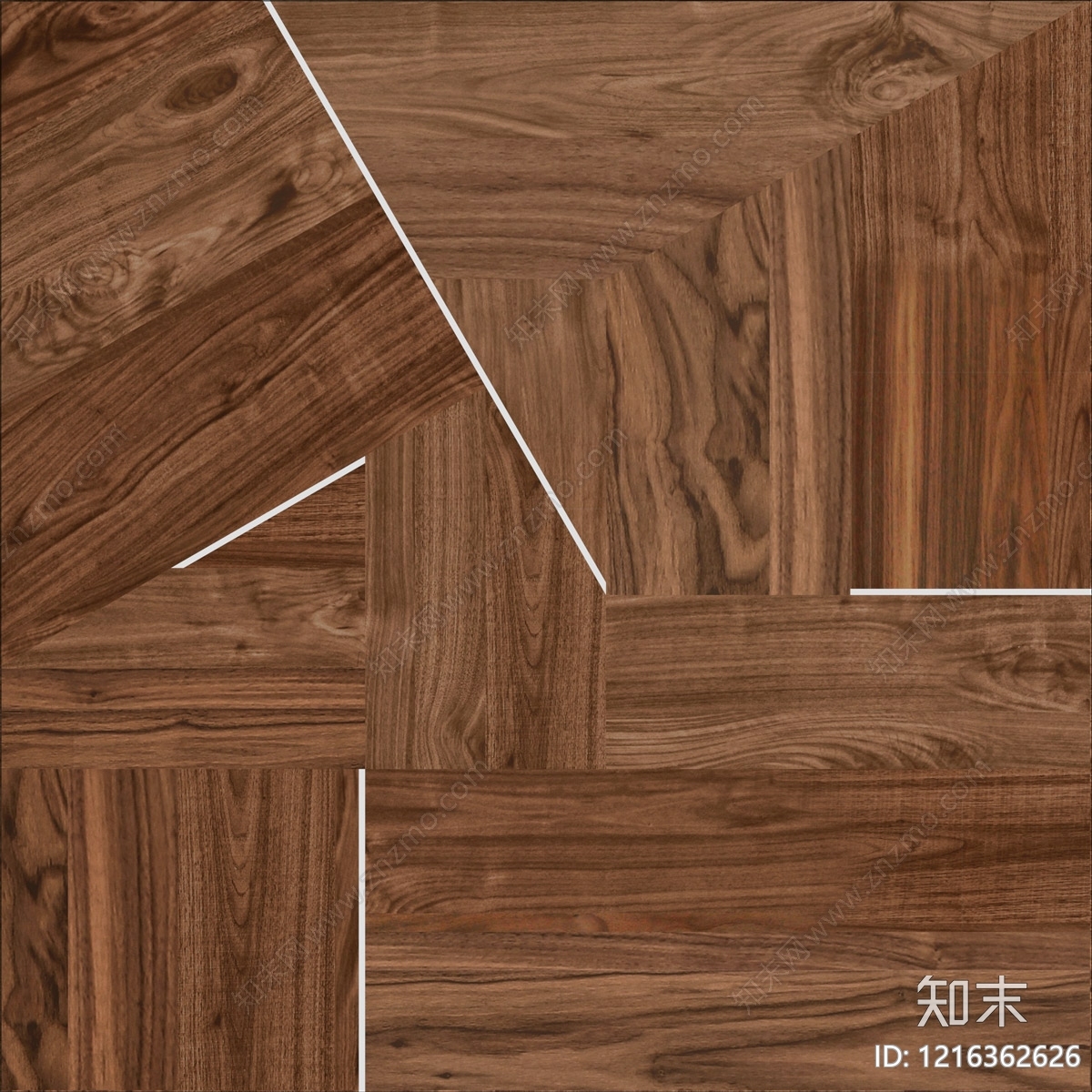 新中式胡桃木地板贴图下载【ID:1216362626】