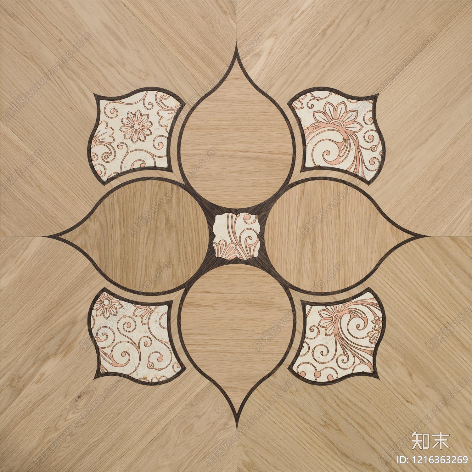 中式拼花木地板贴图下载【ID:1216363269】