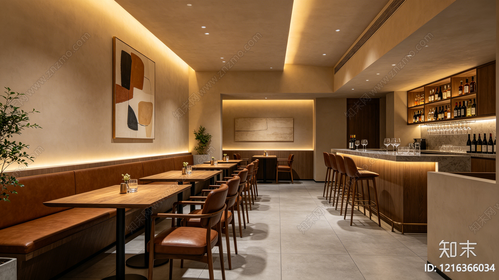 现代餐厅贴图下载【ID:1216366034】