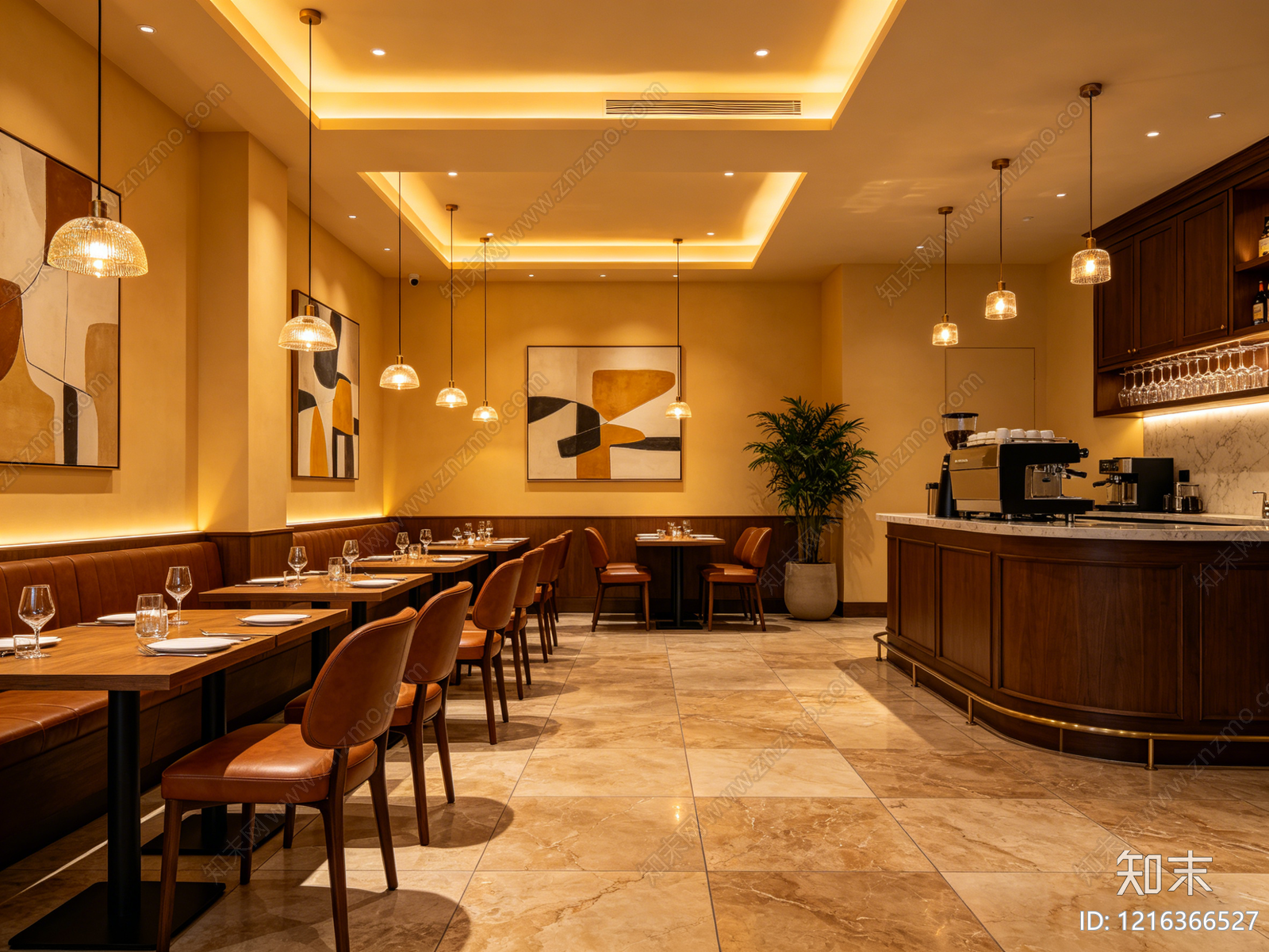 现代餐厅贴图下载【ID:1216366527】