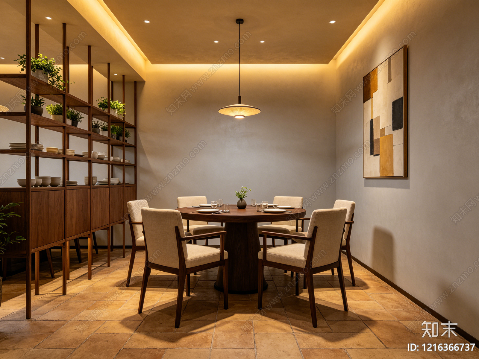现代餐厅贴图下载【ID:1216366737】