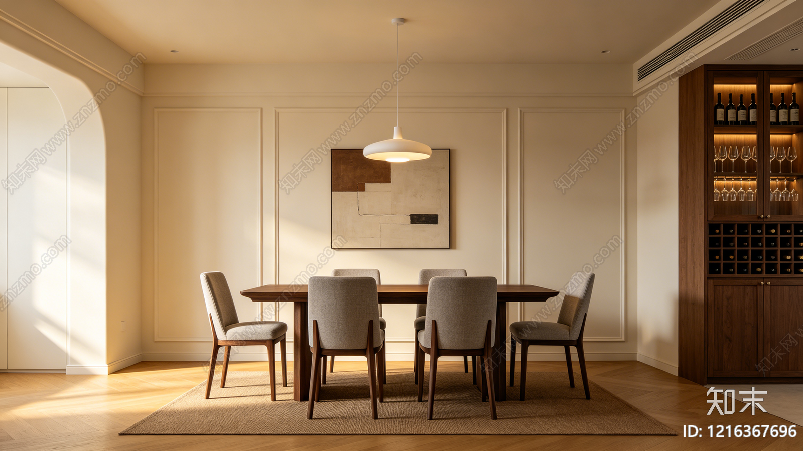 现代餐厅贴图下载【ID:1216367696】