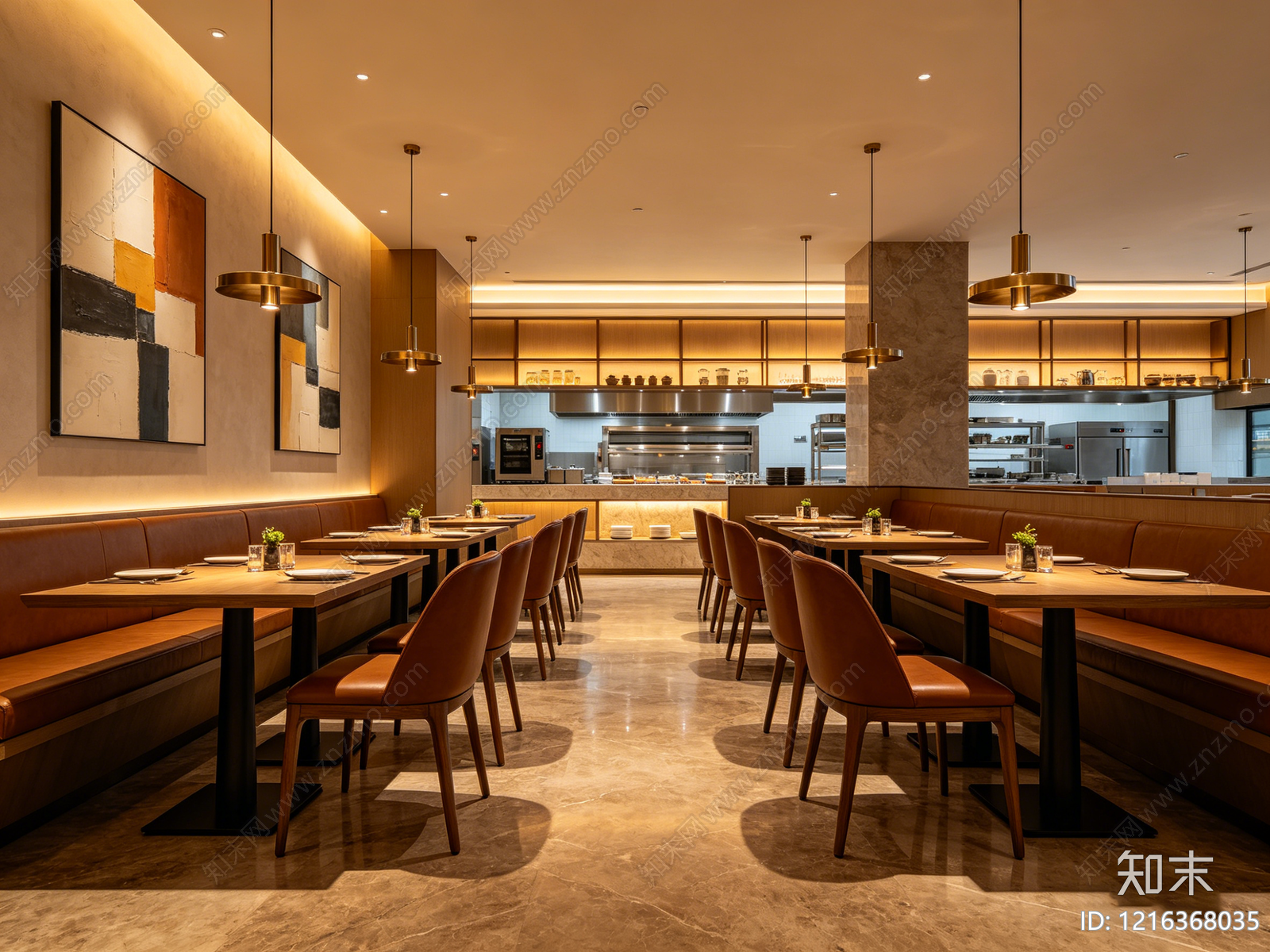 现代餐厅贴图下载【ID:1216368035】
