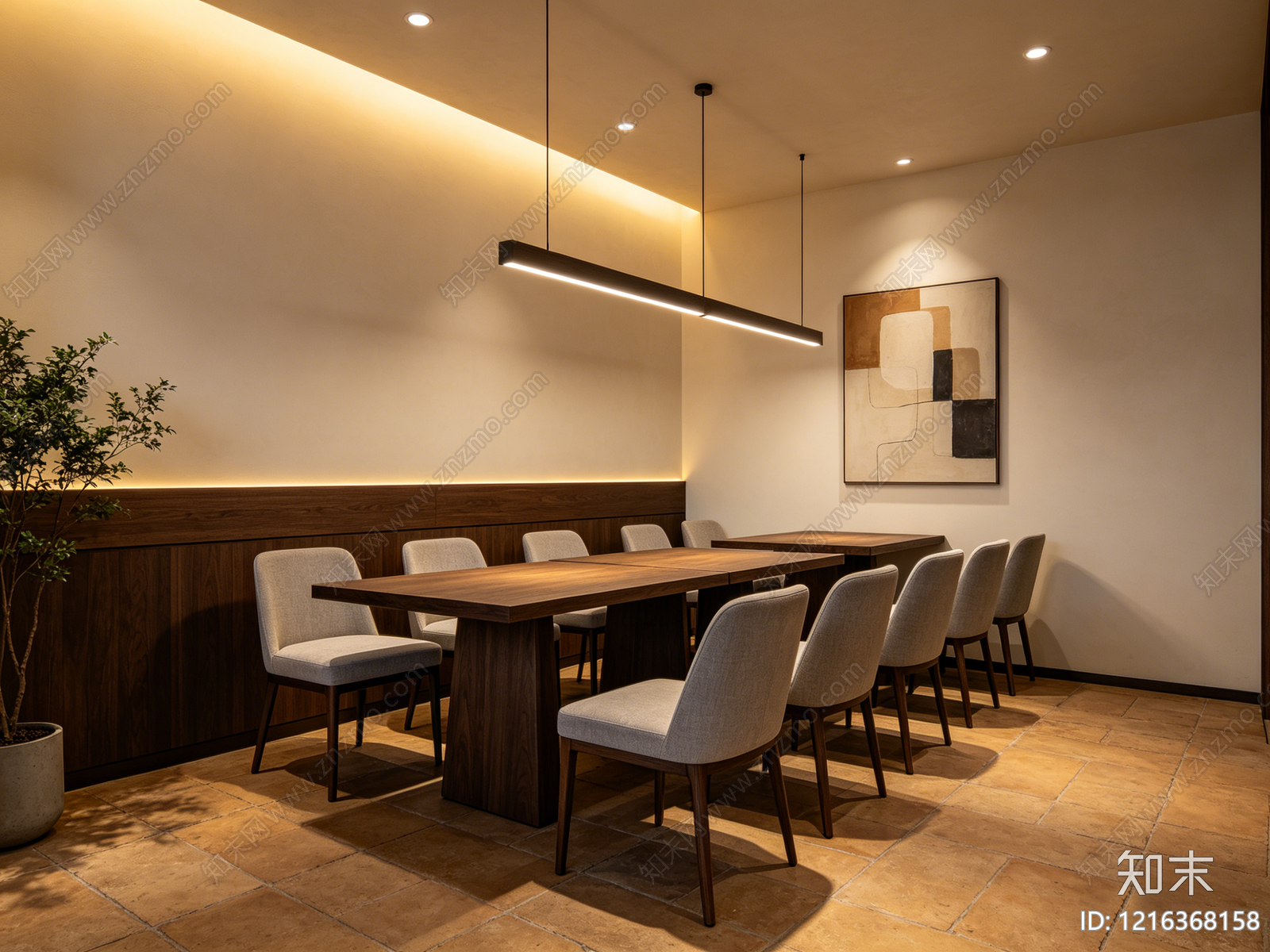 现代餐厅贴图下载【ID:1216368158】