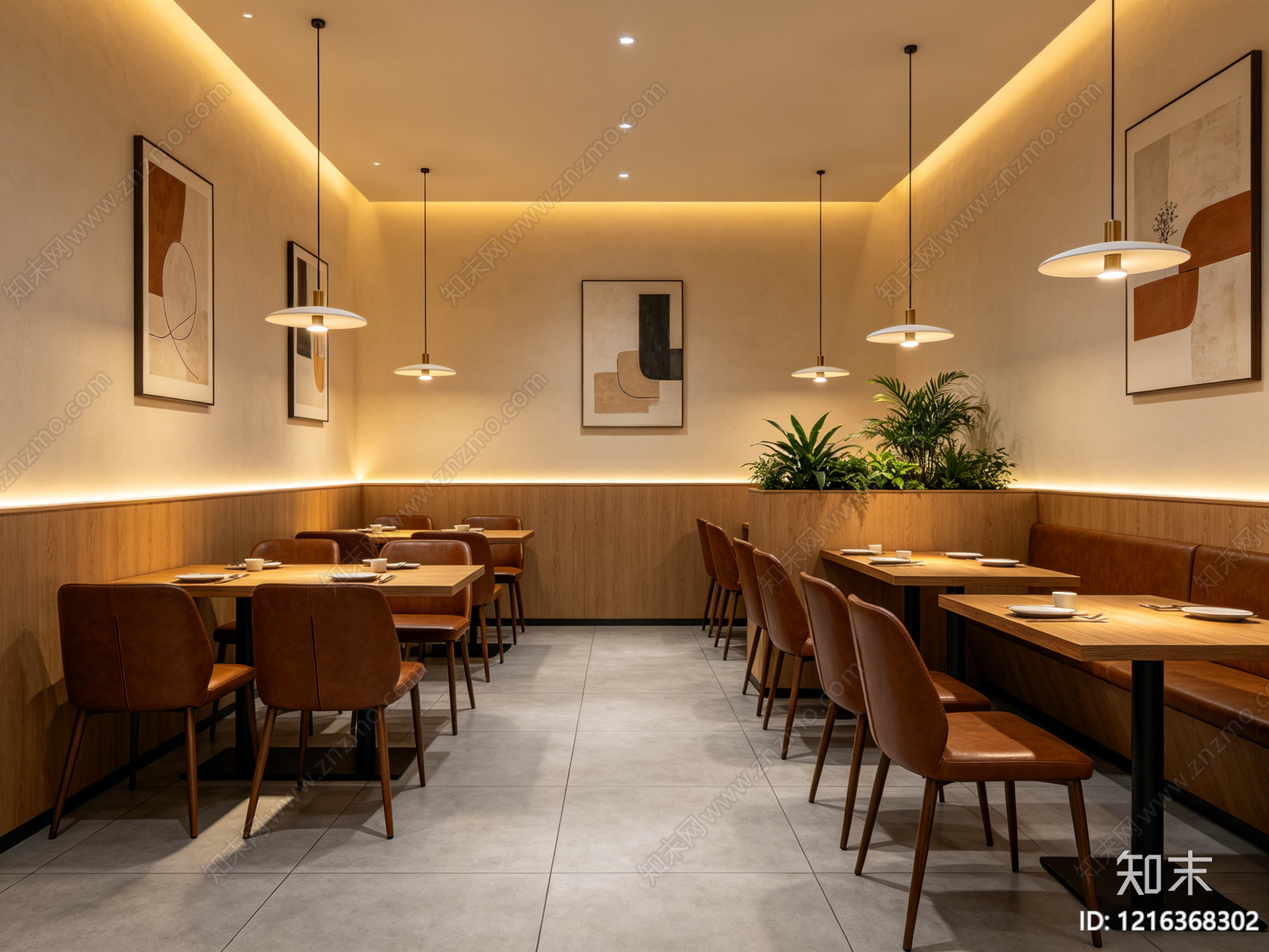 现代餐厅贴图下载【ID:1216368302】