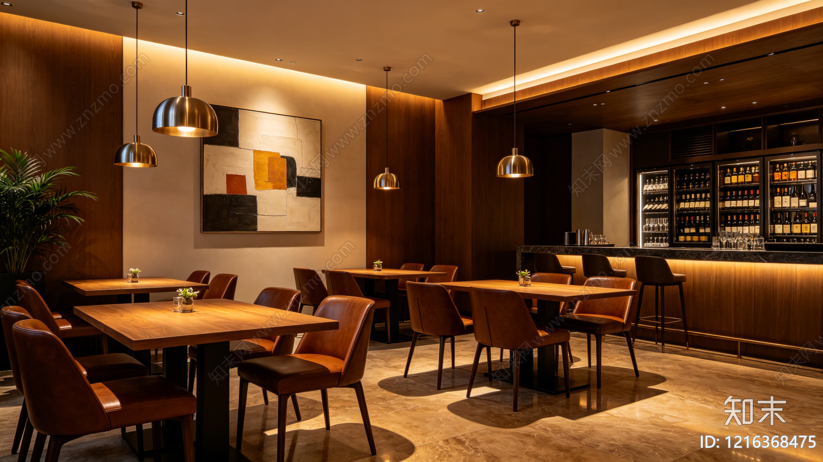 现代餐厅贴图下载【ID:1216368475】