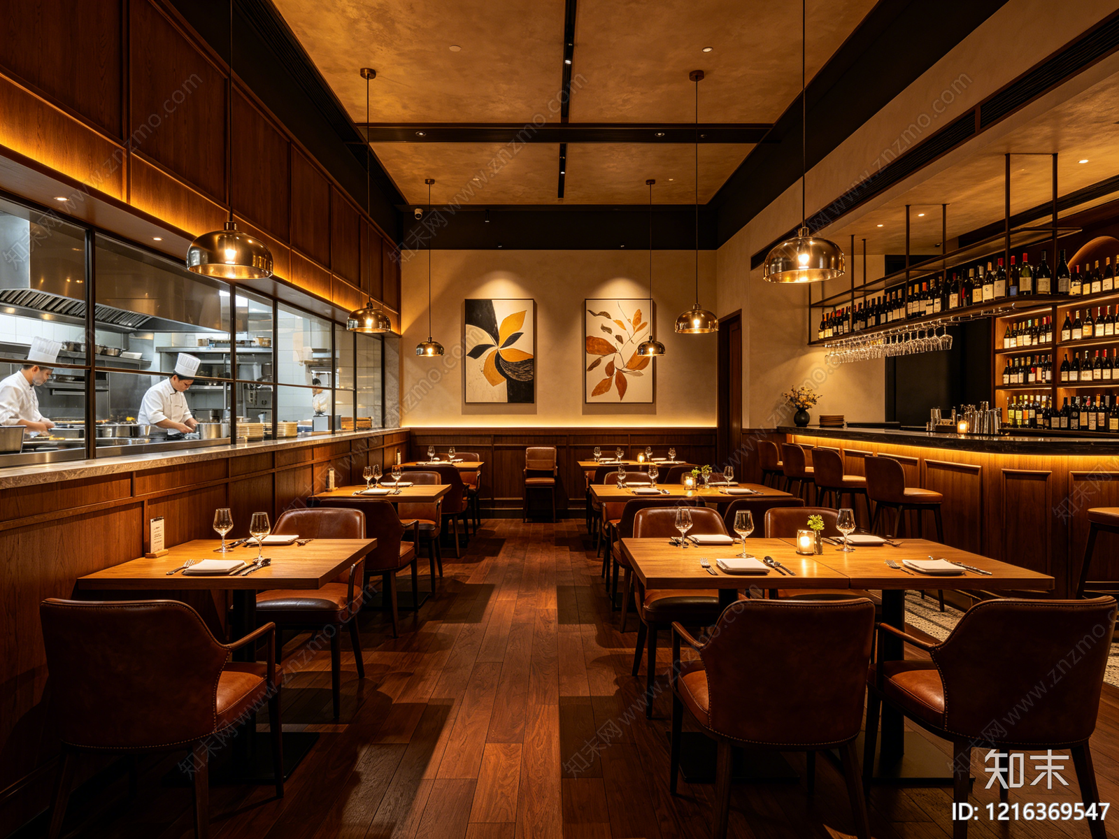 现代餐厅贴图下载【ID:1216369547】