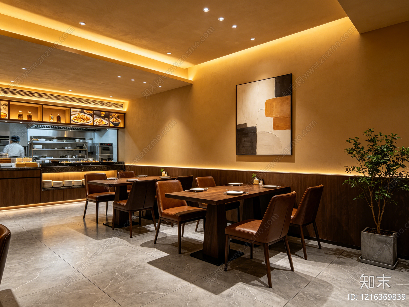 现代餐厅贴图下载【ID:1216369839】