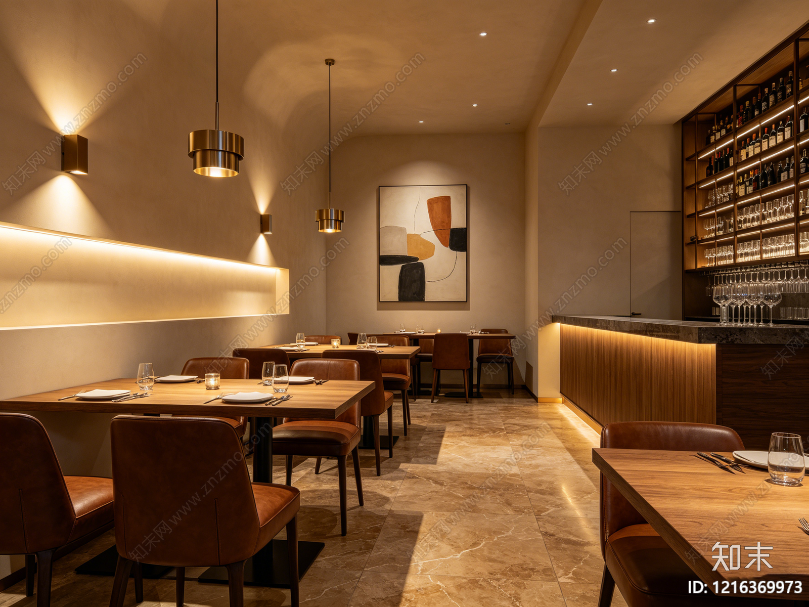 现代餐厅贴图下载【ID:1216369973】