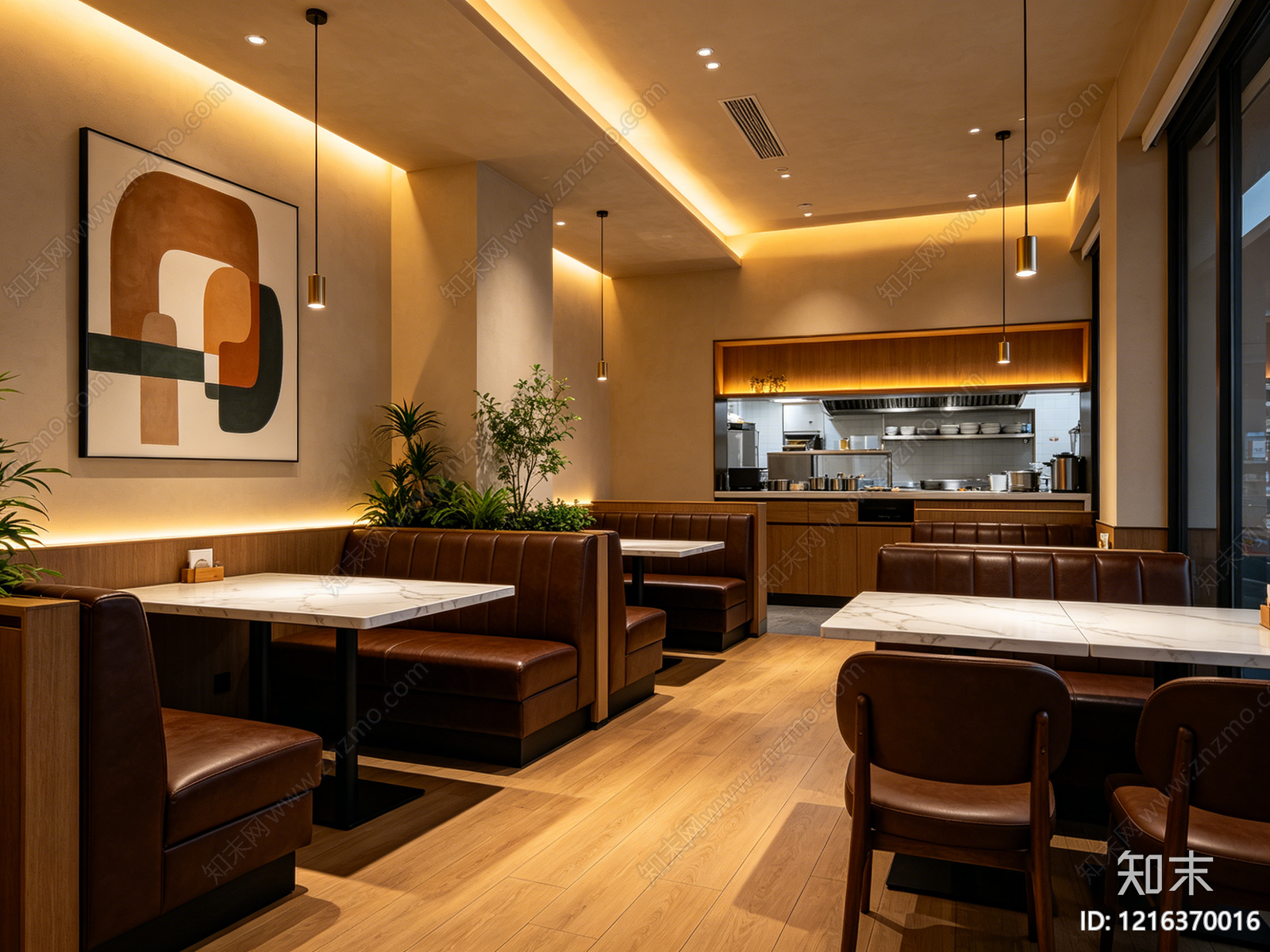 现代餐厅贴图下载【ID:1216370016】