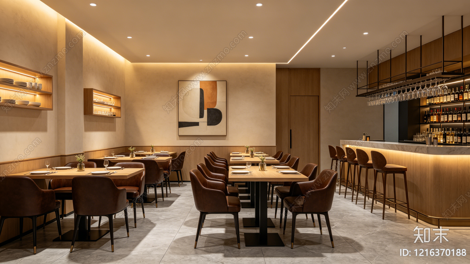 现代餐厅贴图下载【ID:1216370188】