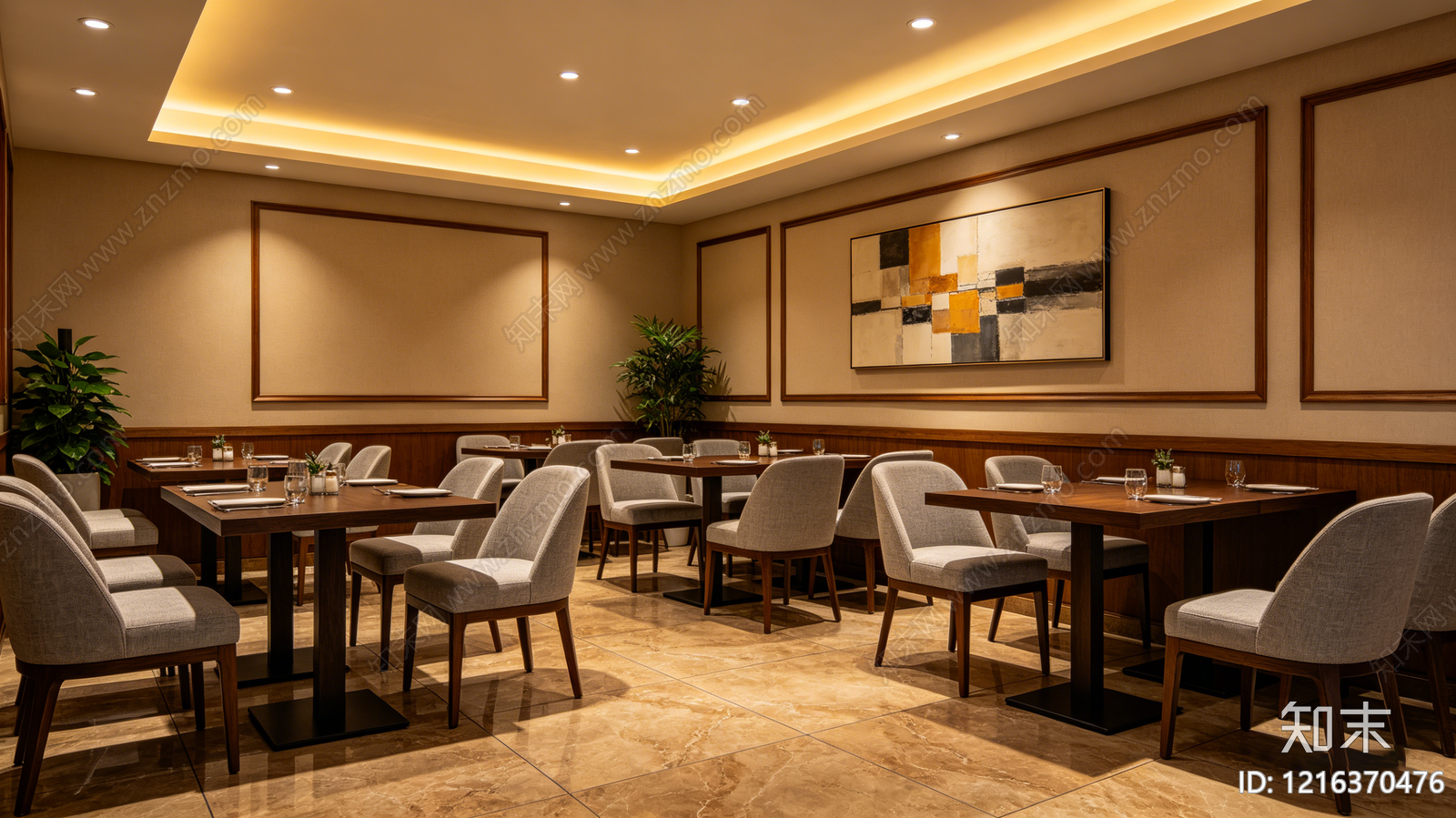 现代餐厅贴图下载【ID:1216370476】