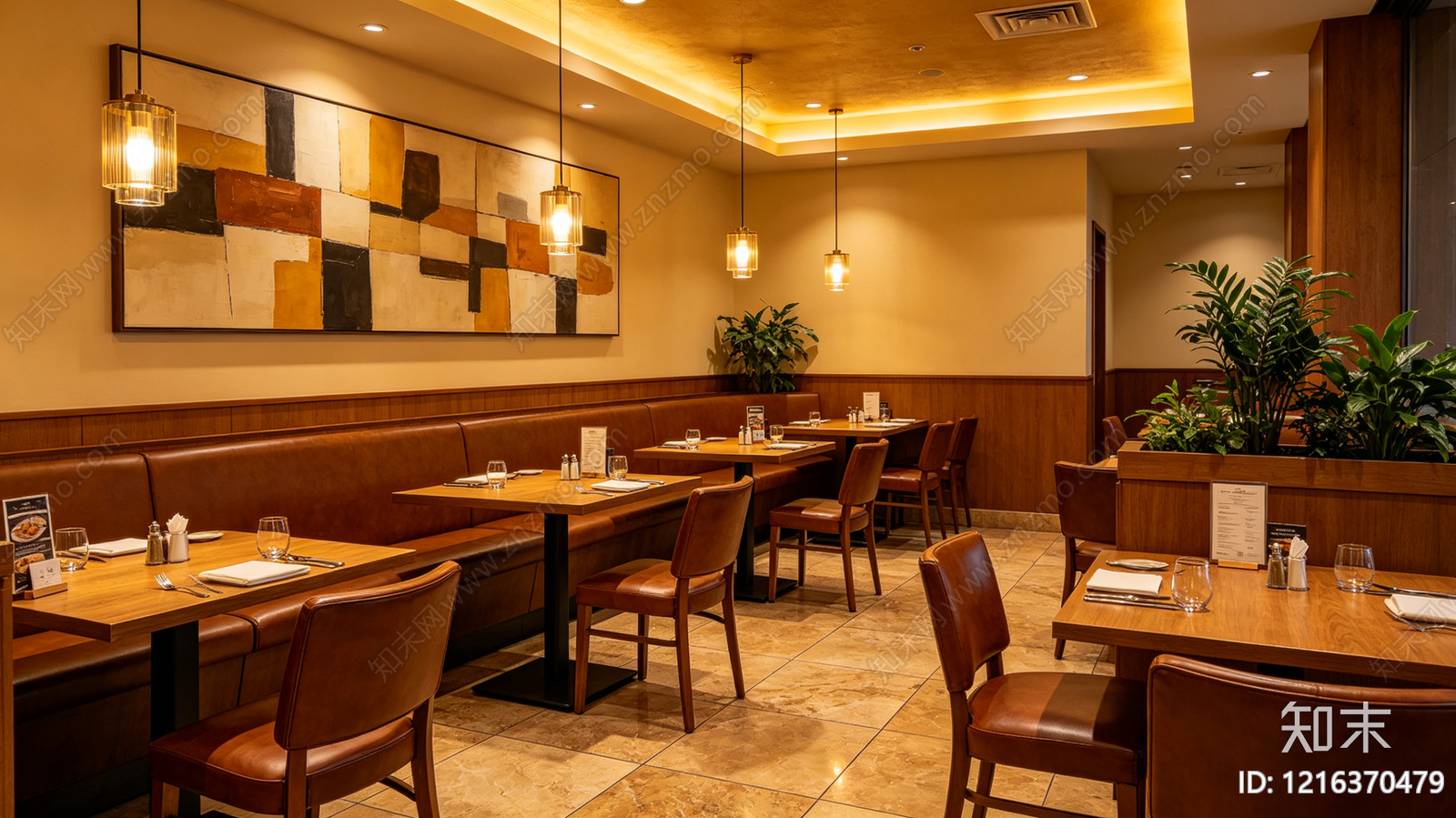 现代餐厅贴图下载【ID:1216370479】