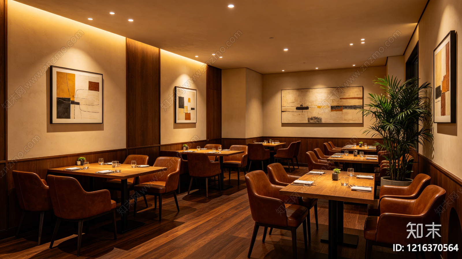 现代餐厅贴图下载【ID:1216370564】