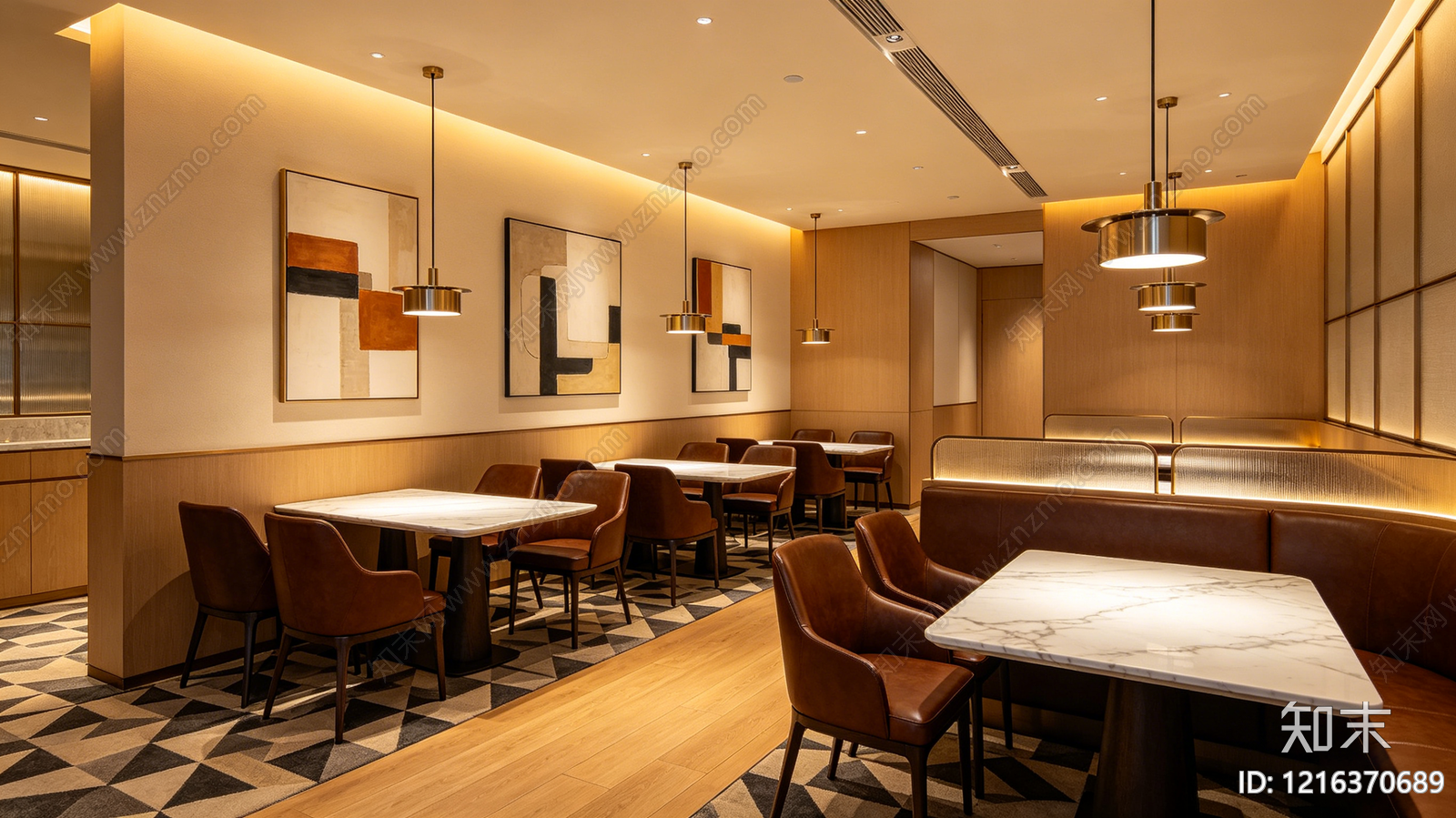 现代餐厅贴图下载【ID:1216370689】