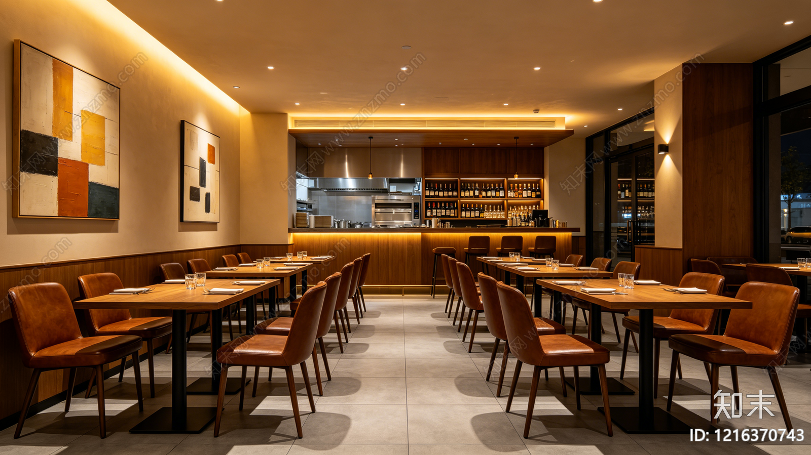 现代餐厅贴图下载【ID:1216370743】