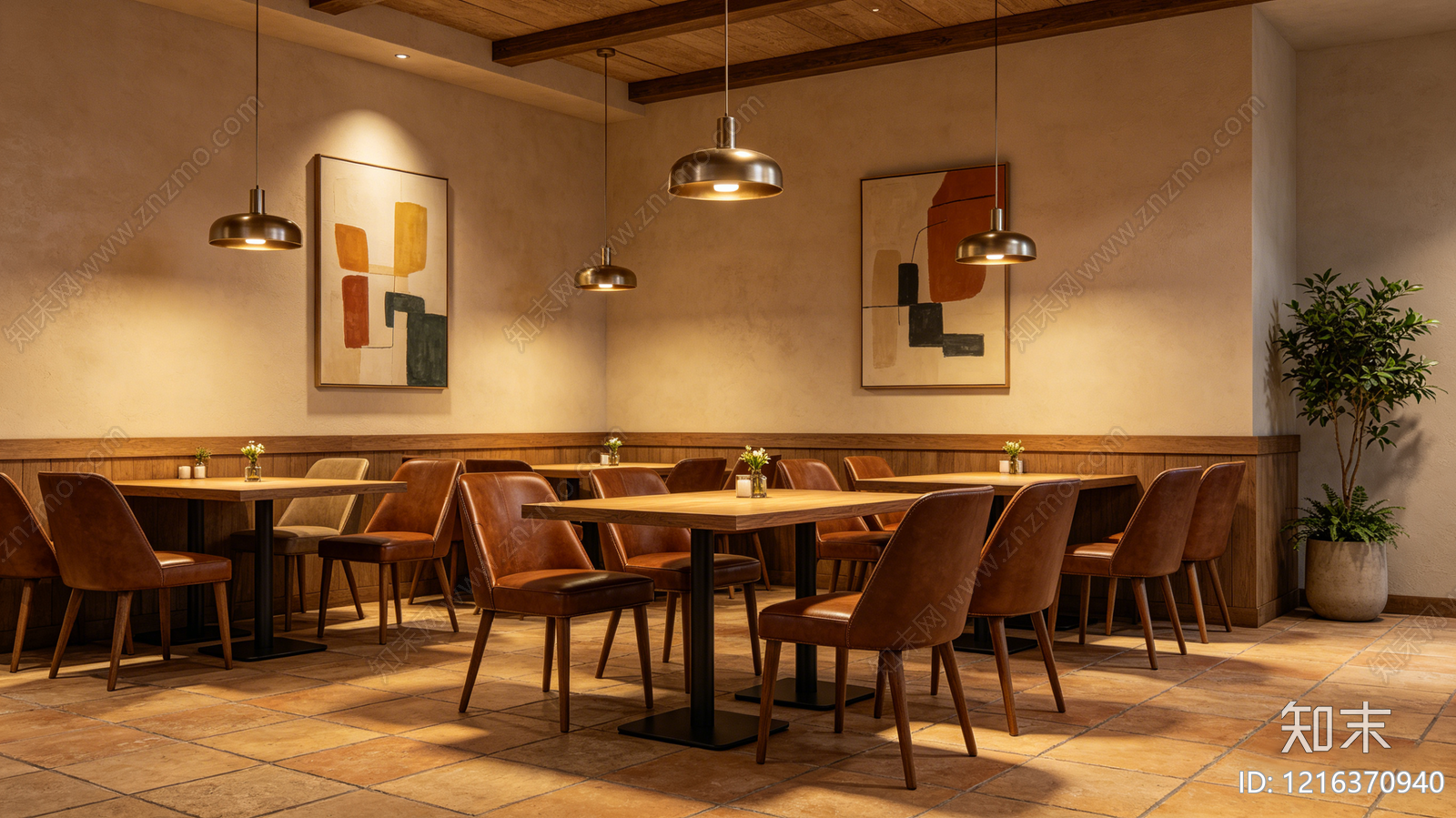 现代餐厅贴图下载【ID:1216370940】