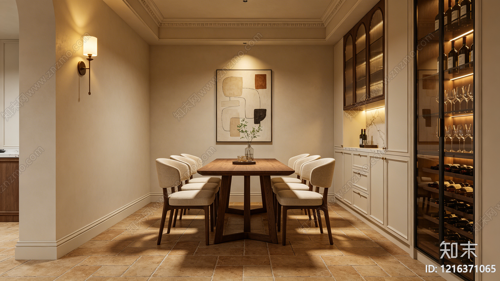 简欧餐厅贴图下载【ID:1216371065】