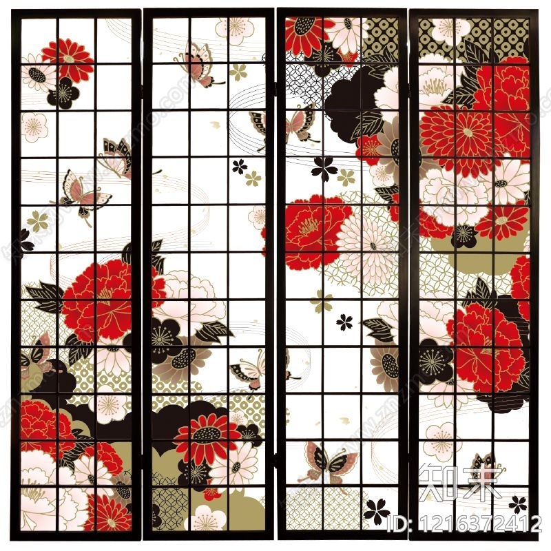 传统纹样贴图下载【ID:1216372412】