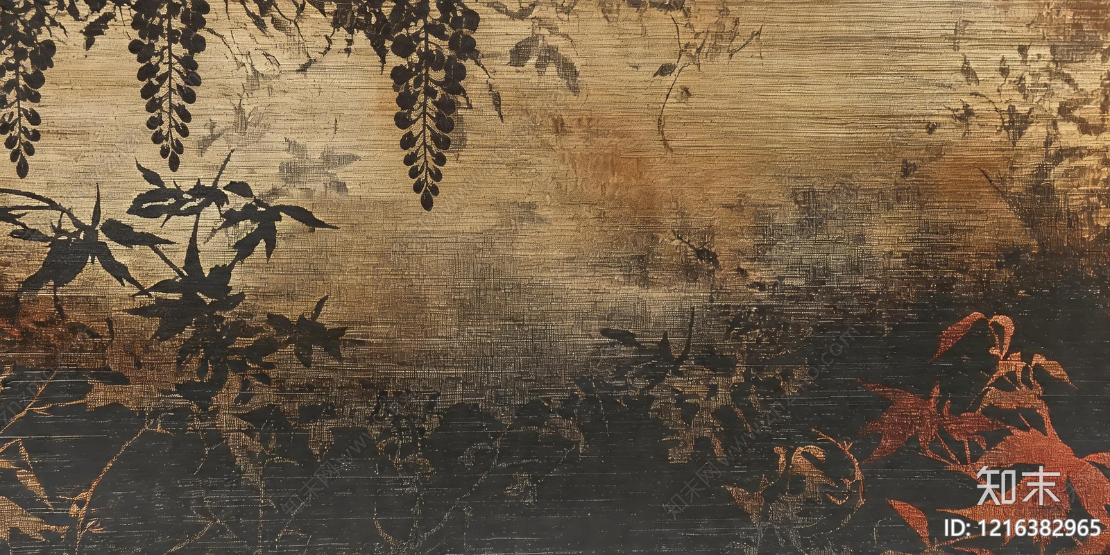 禅意装饰画贴图下载【ID:1216382965】