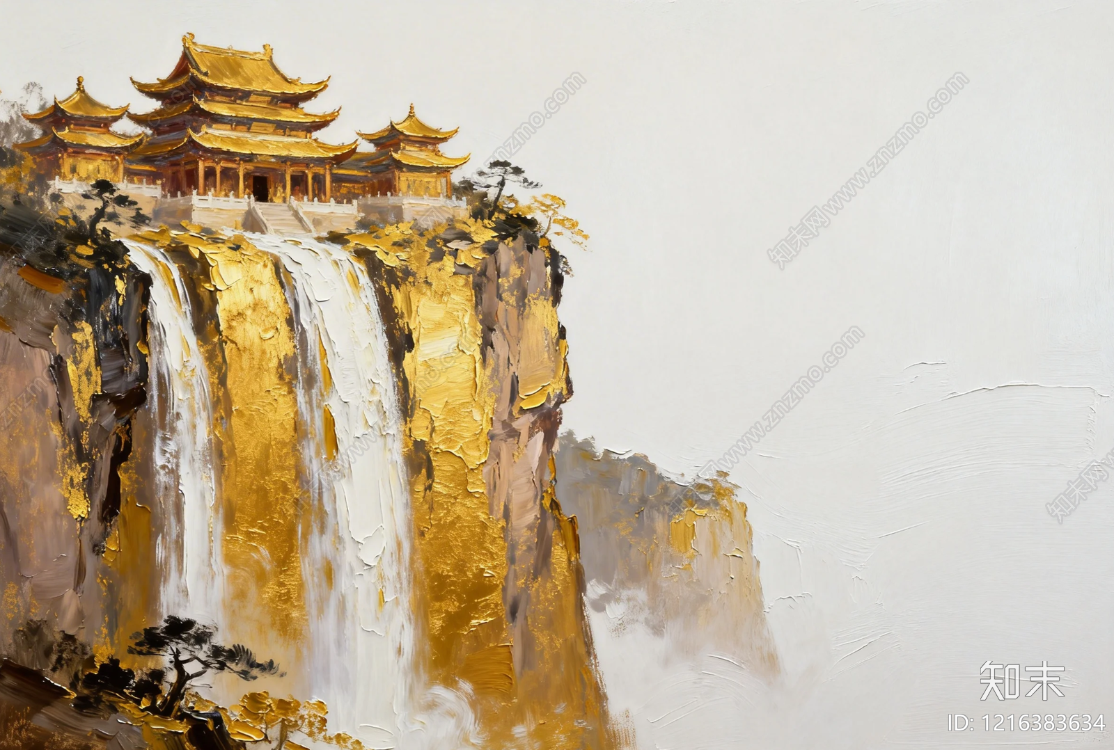 山水画贴图下载【ID:1216383634】