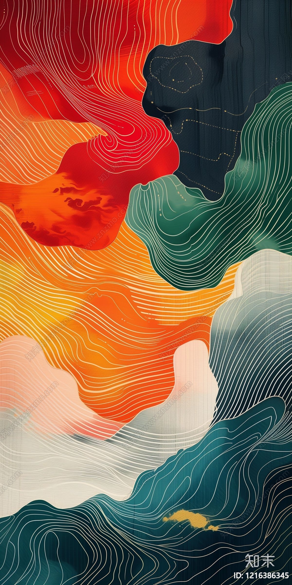 抽象画贴图下载【ID:1216386345】