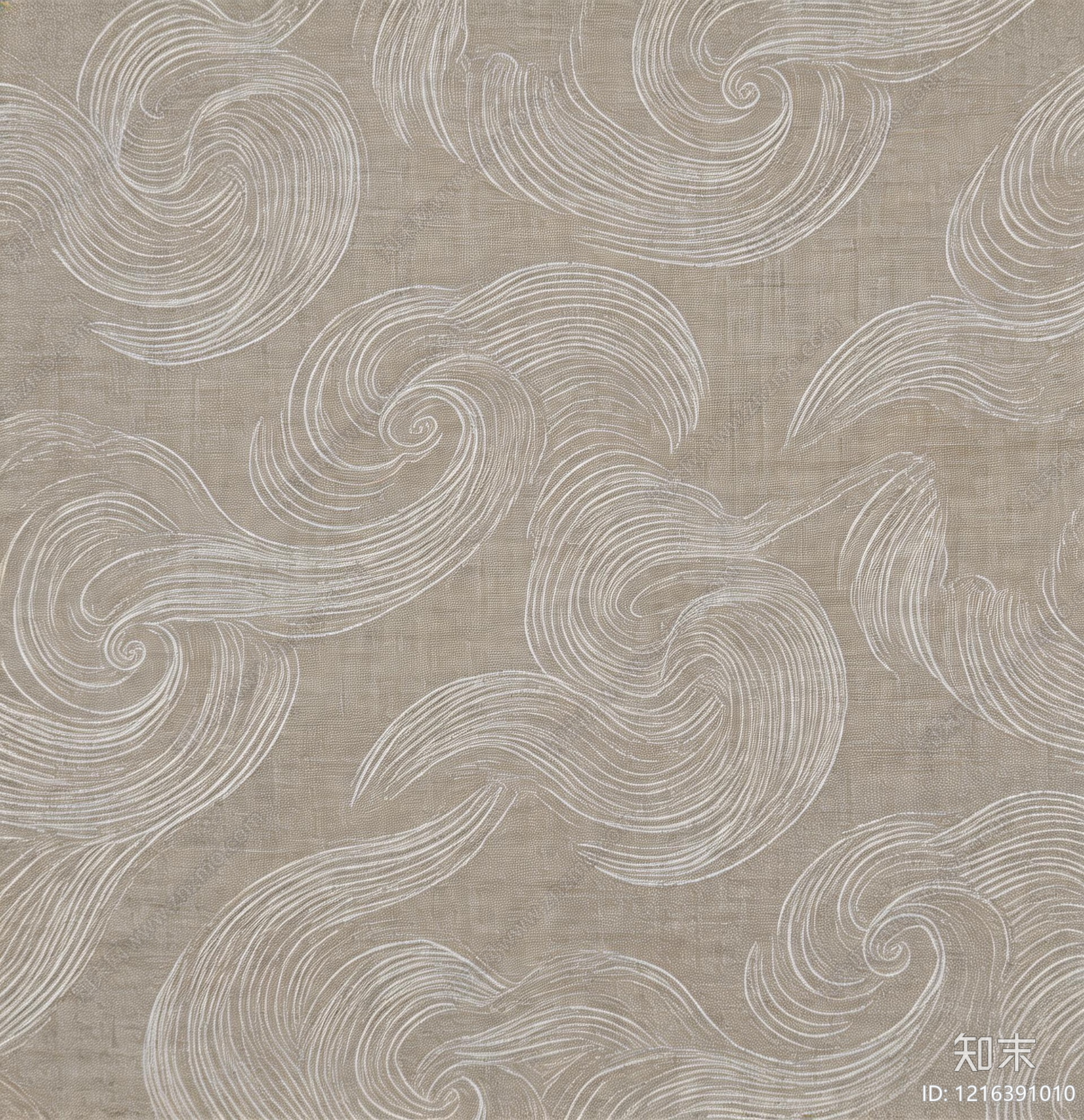 新中式花纹壁纸贴图下载【ID:1216391010】