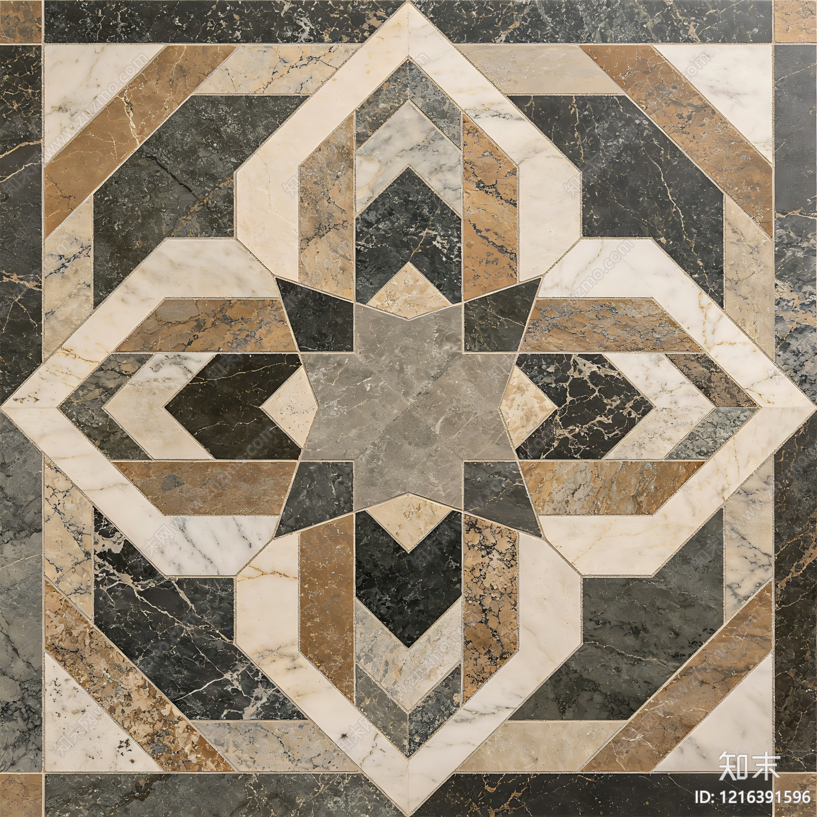 轻奢大理石拼花贴图下载【ID:1216391596】