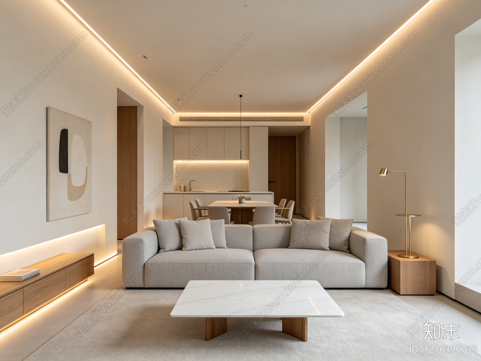 现代客厅贴图下载【ID:1216396733】
