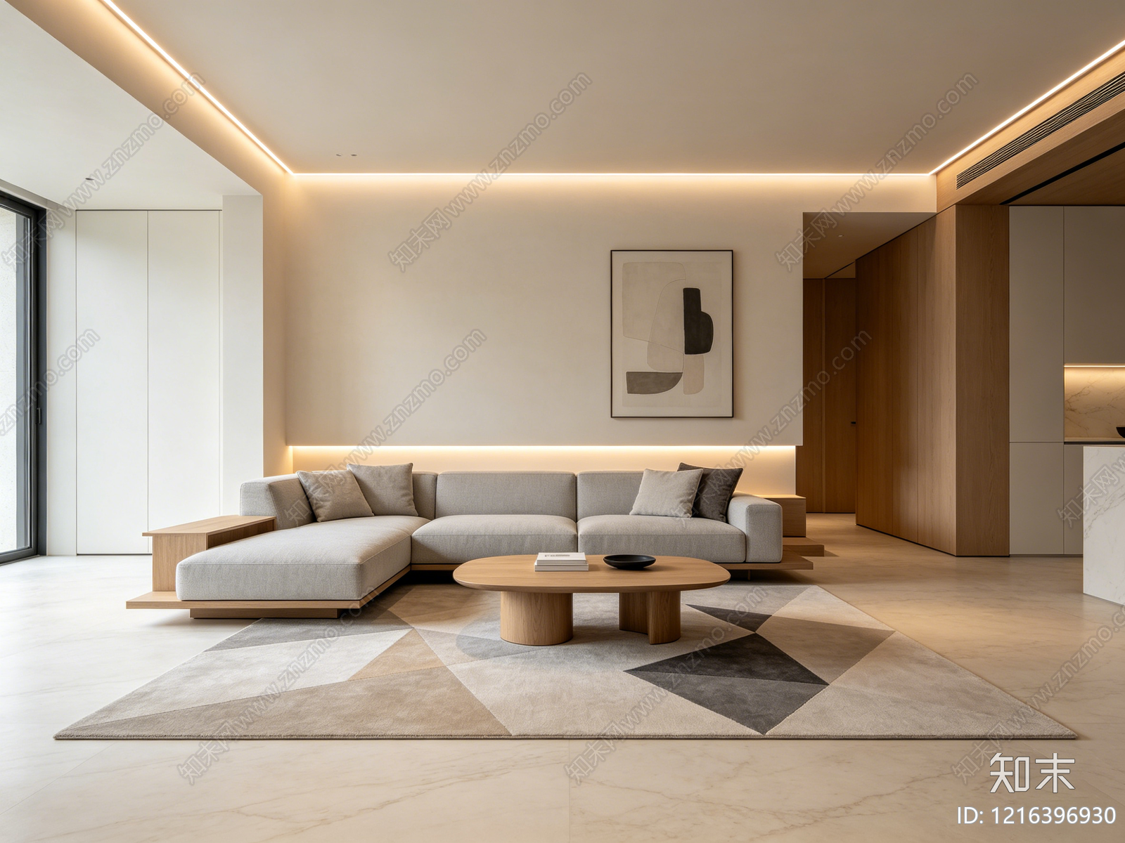 现代客厅贴图下载【ID:1216396930】