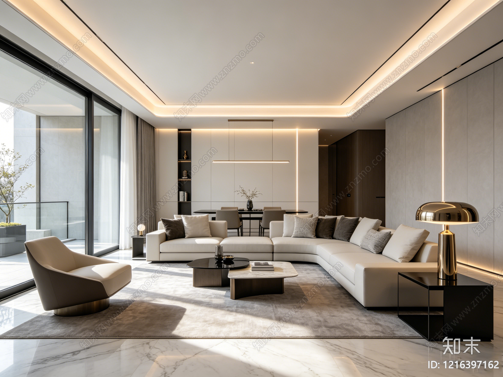 现代客厅贴图下载【ID:1216397162】