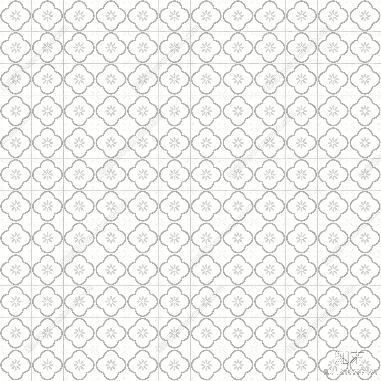 奶油花纹砖贴图下载【ID:1216397481】