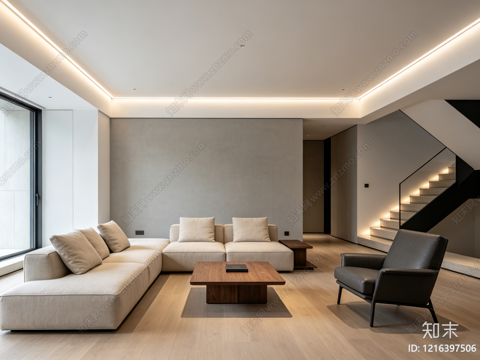 现代客厅贴图下载【ID:1216397506】