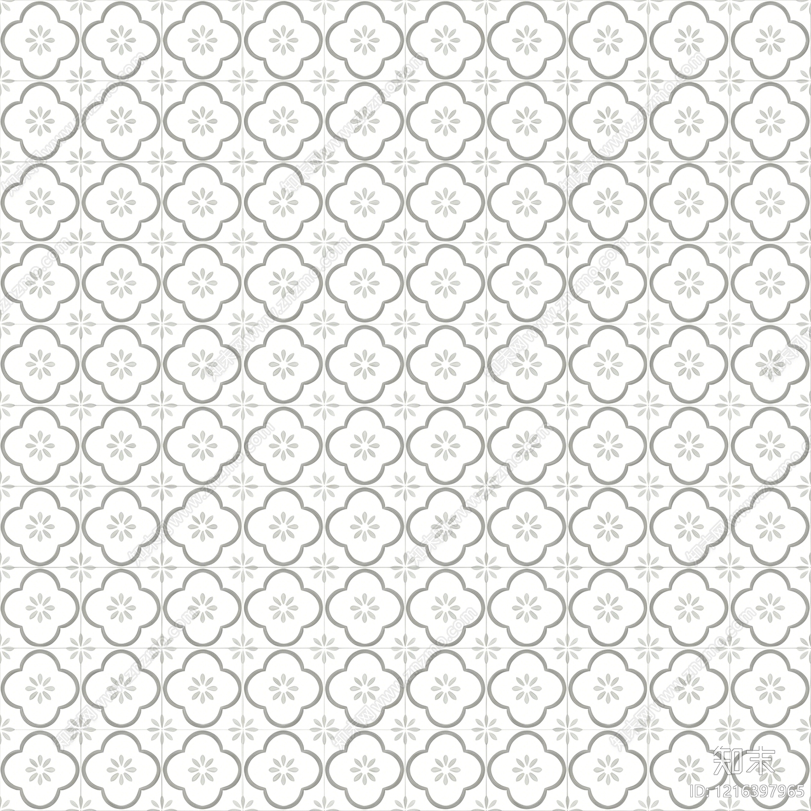 奶油花纹砖贴图下载【ID:1216397965】