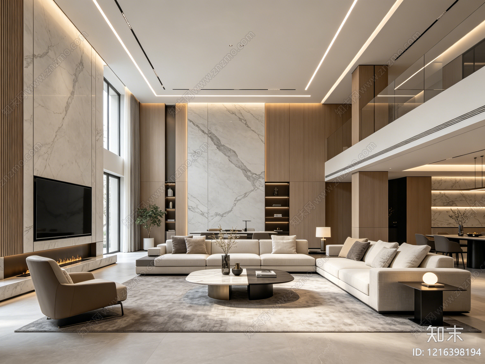 现代客厅贴图下载【ID:1216398194】