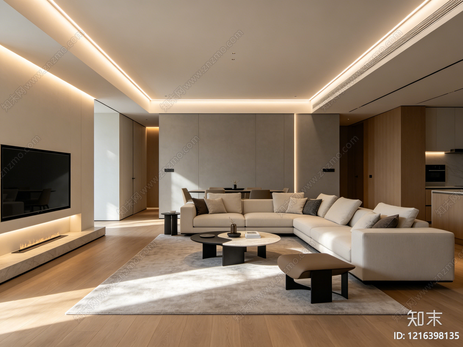 现代客厅贴图下载【ID:1216398135】