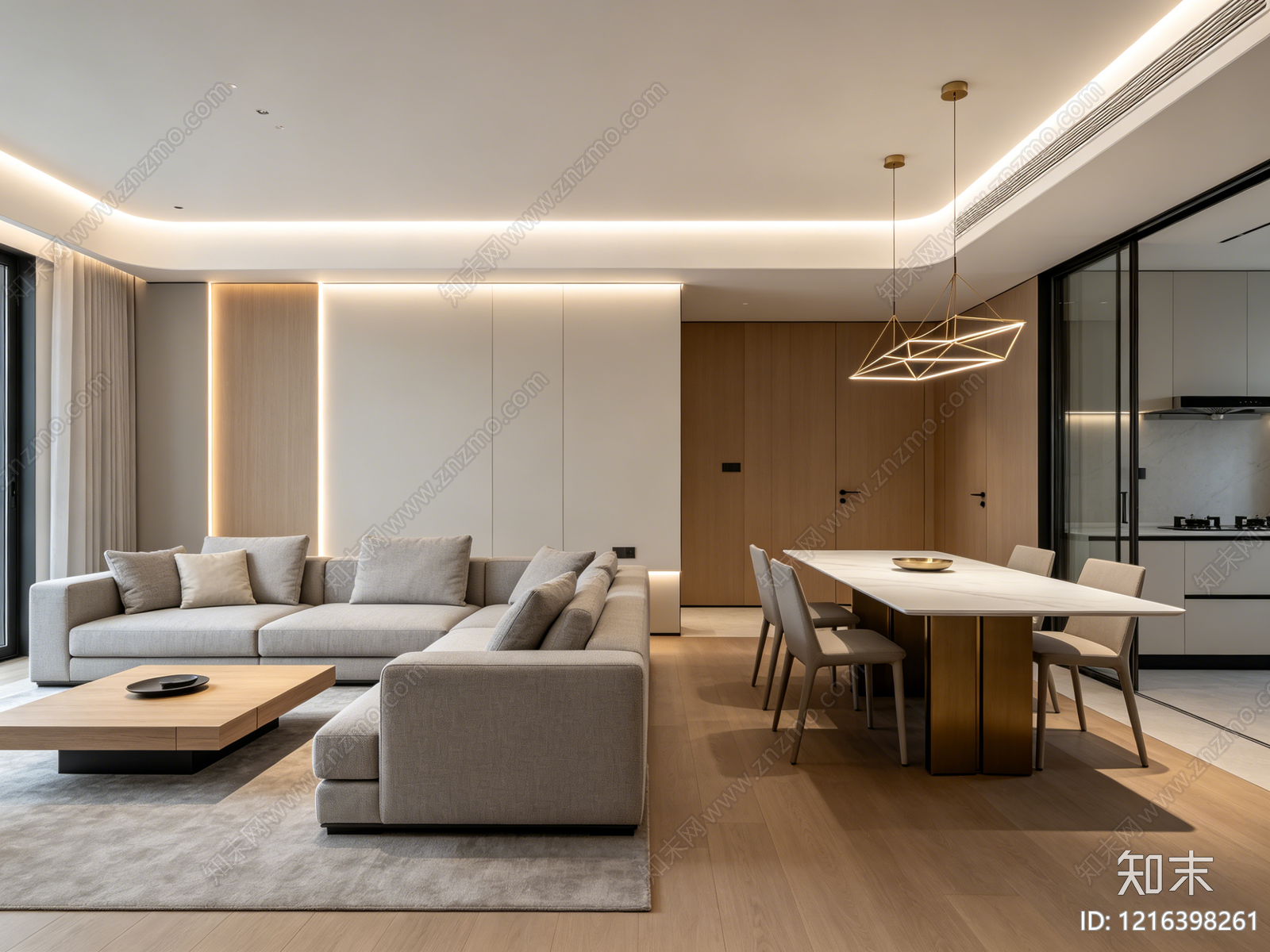 现代客厅贴图下载【ID:1216398261】