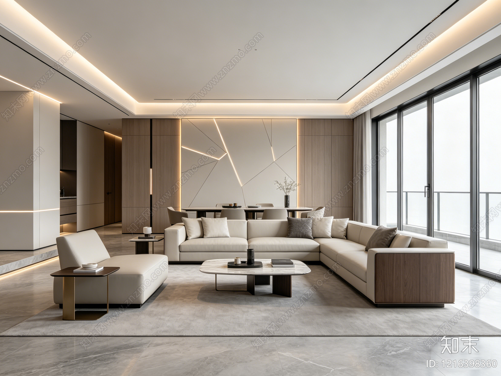 现代客厅贴图下载【ID:1216398360】