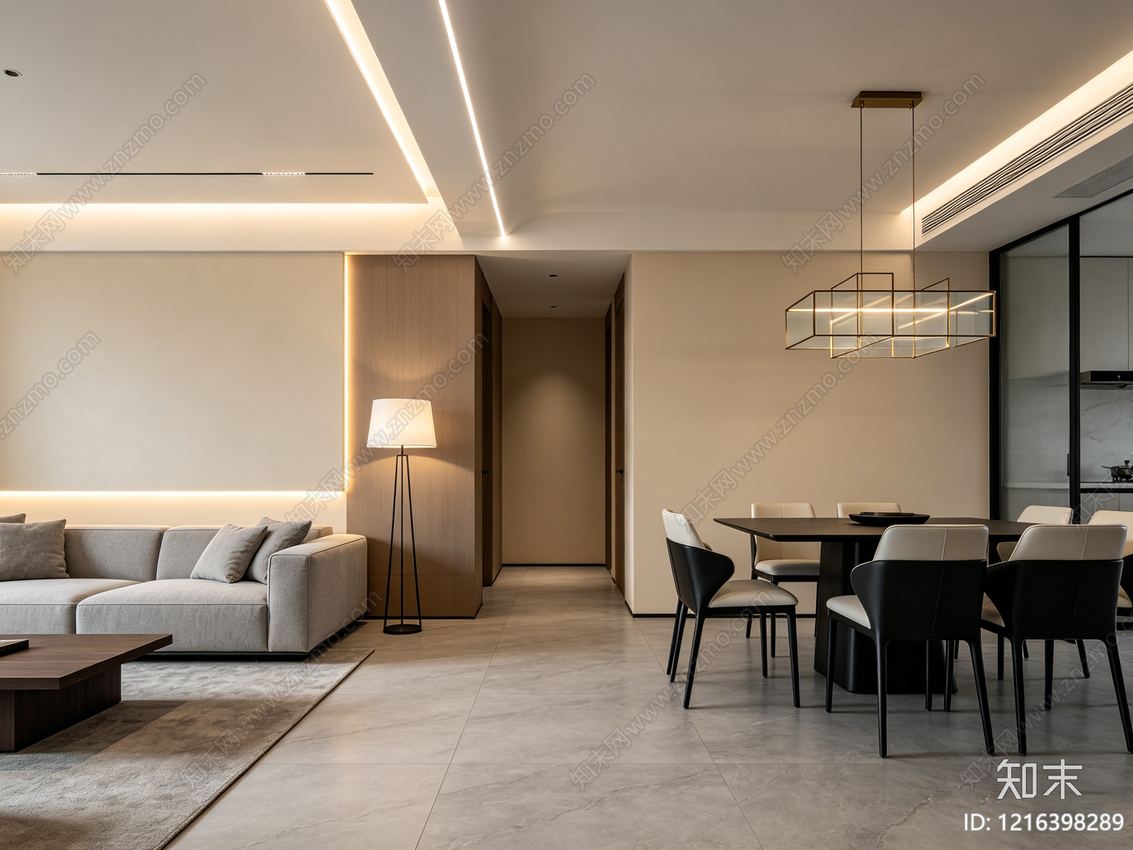 现代客厅贴图下载【ID:1216398289】