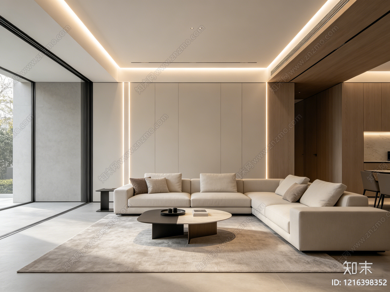 现代客厅贴图下载【ID:1216398352】