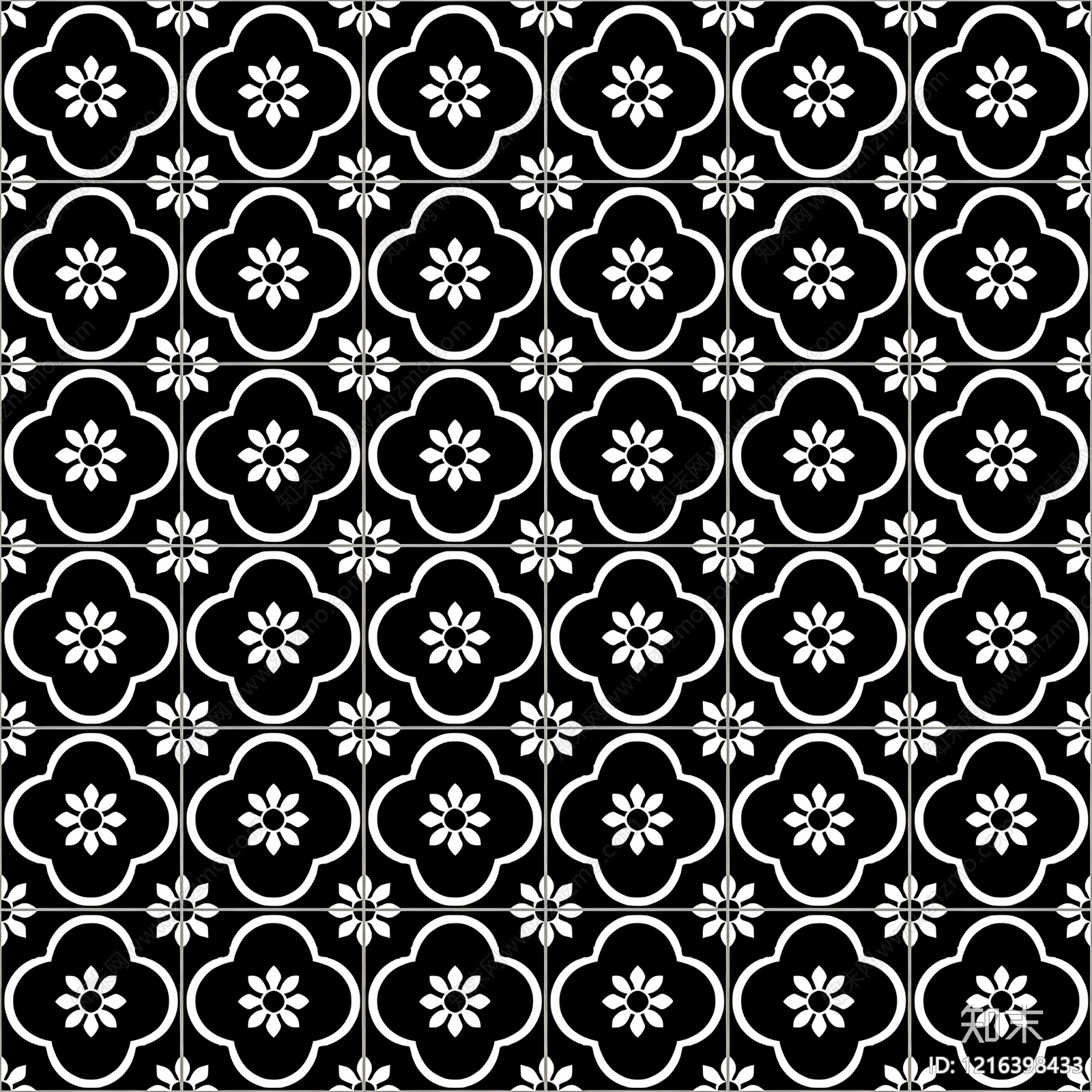 中古花纹砖贴图下载【ID:1216398433】