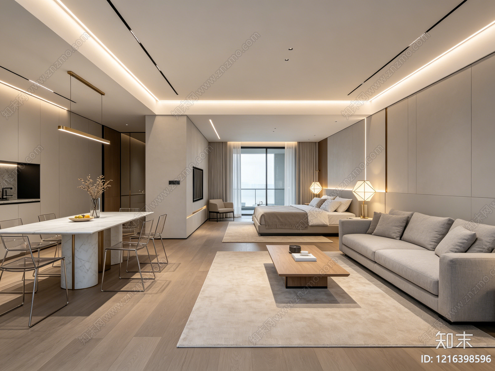 现代客厅贴图下载【ID:1216398596】