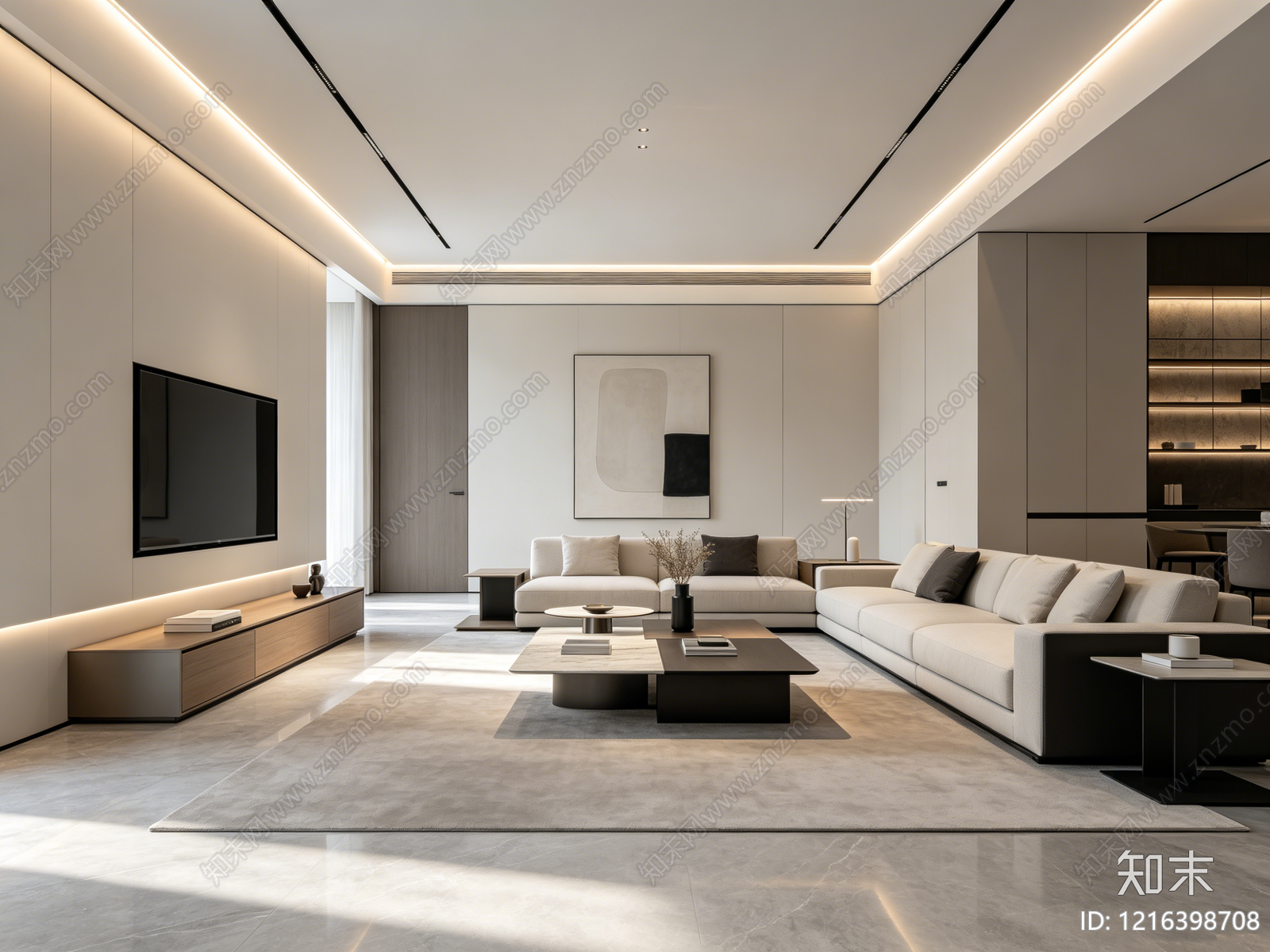 现代客厅贴图下载【ID:1216398708】