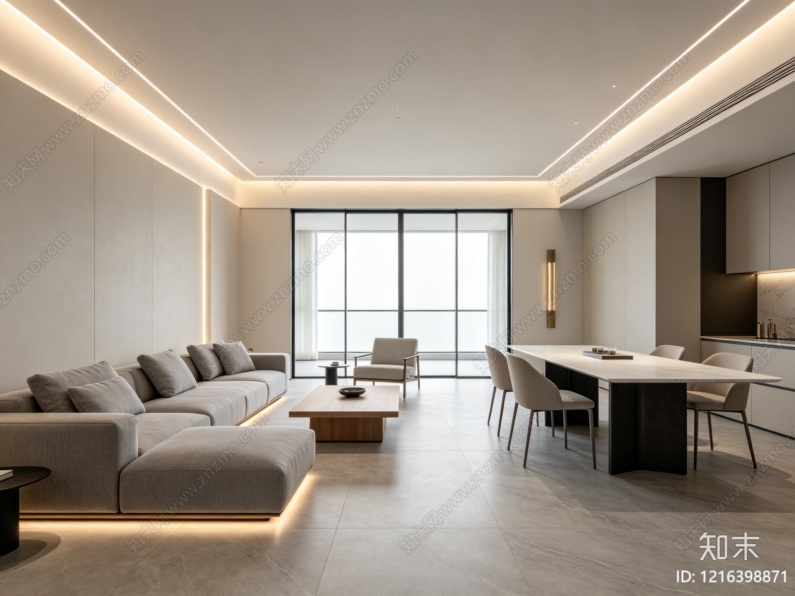现代客厅贴图下载【ID:1216398871】