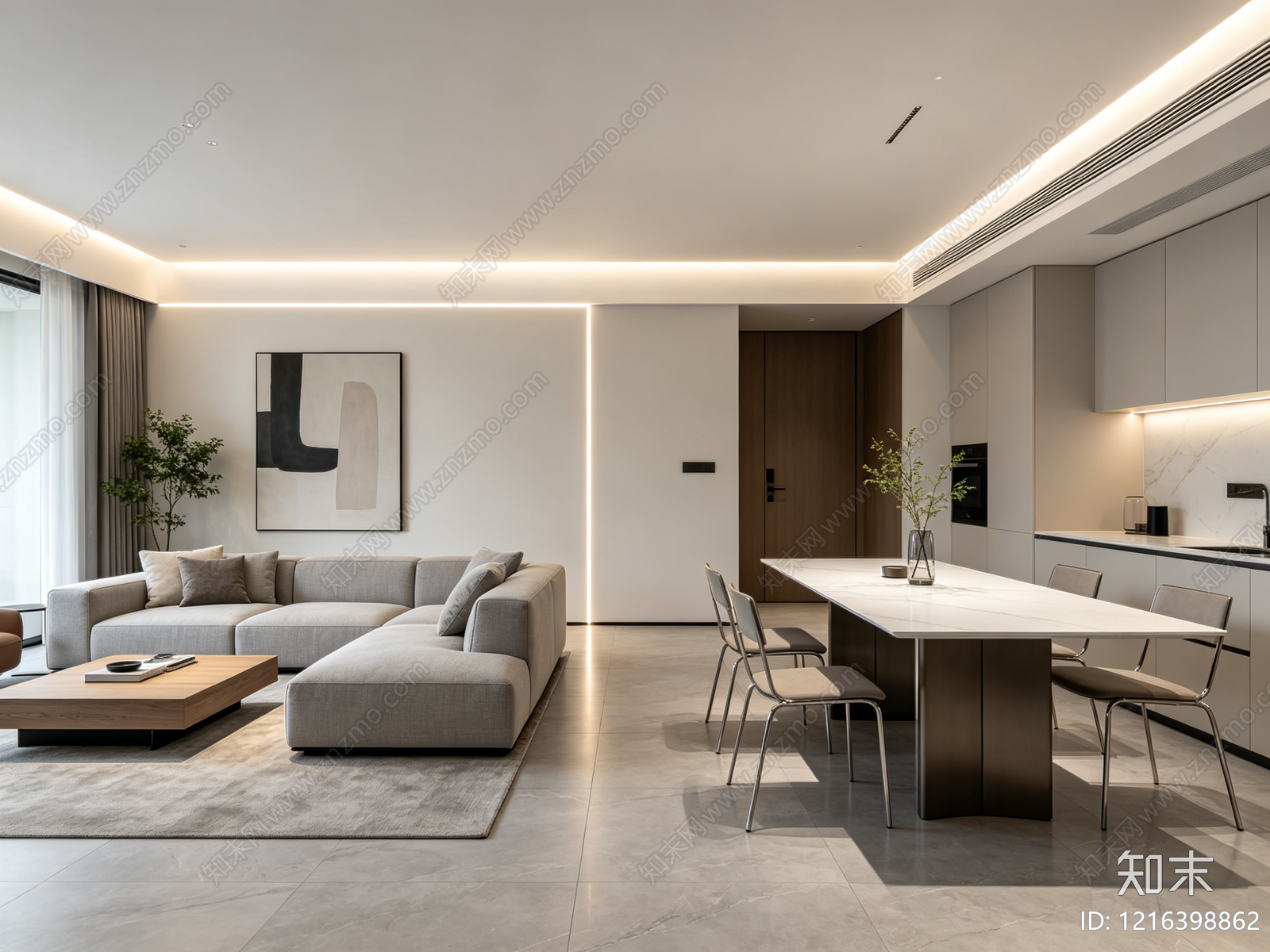 现代客厅贴图下载【ID:1216398862】