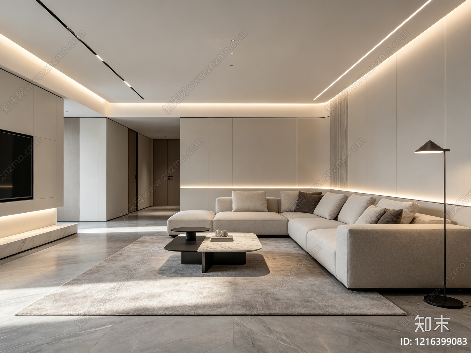 现代客厅贴图下载【ID:1216399083】