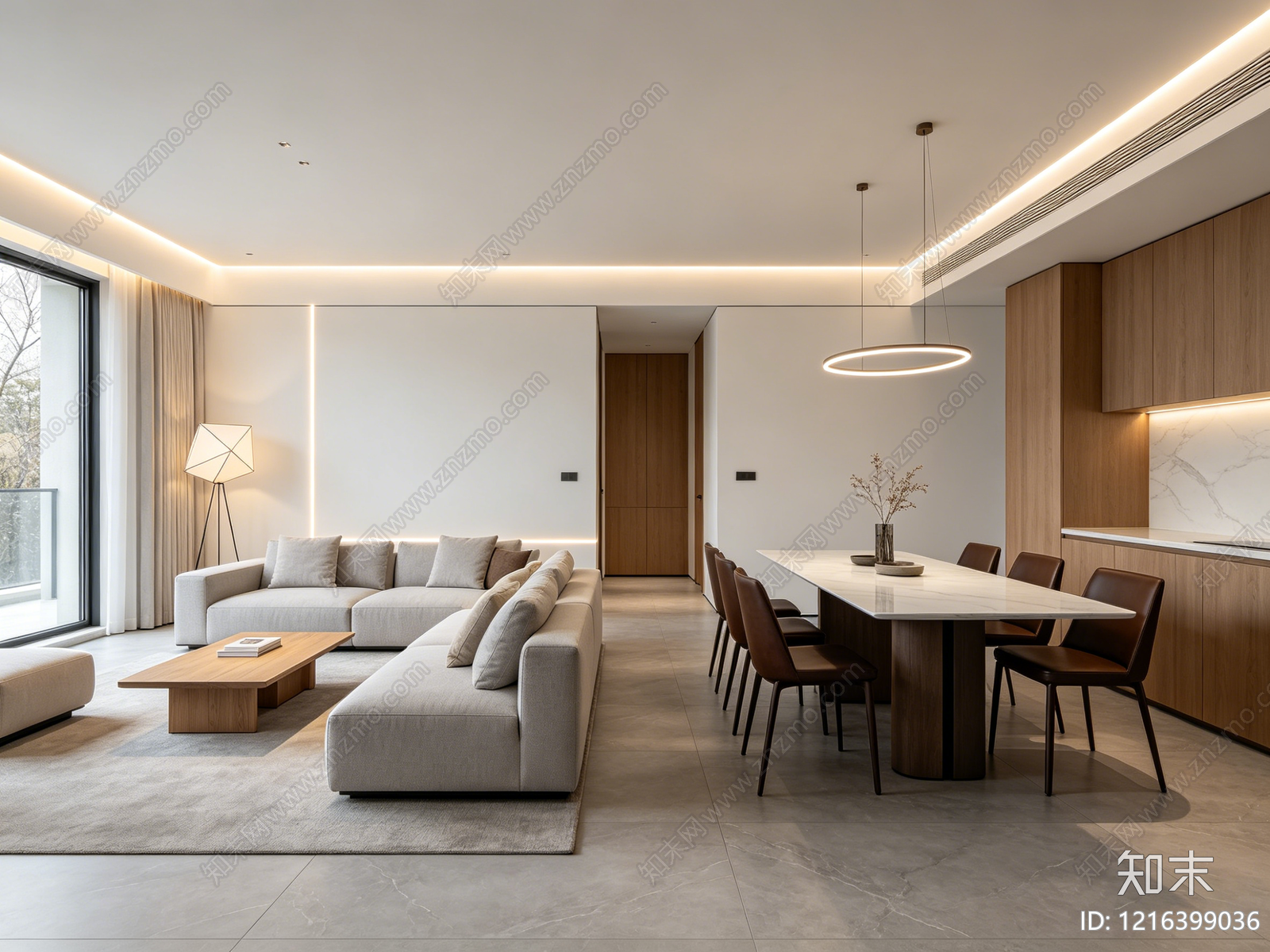 现代客厅贴图下载【ID:1216399036】